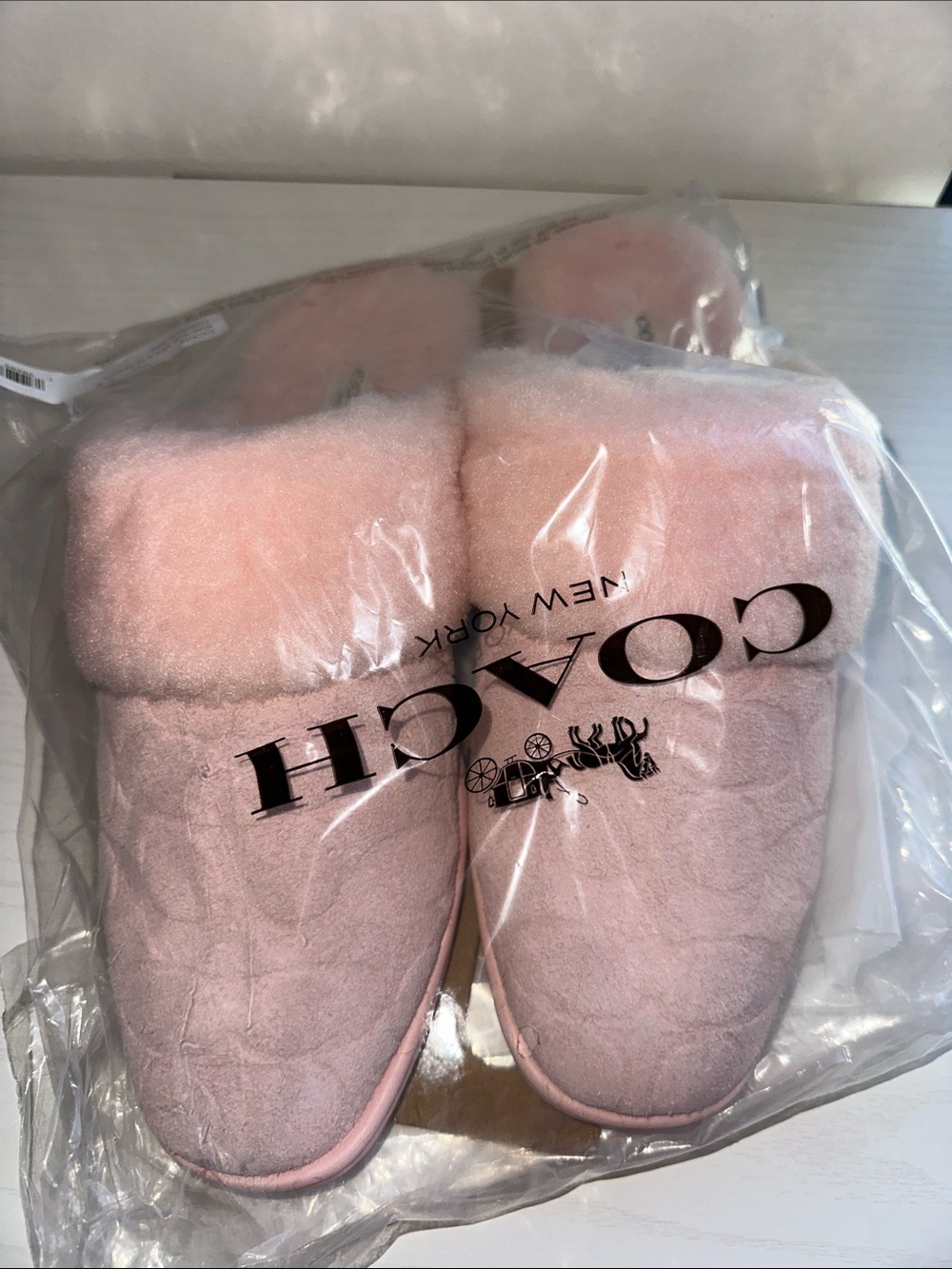 NWT Coach pink mule with Sherpa size 8 - Picture 2 of 4